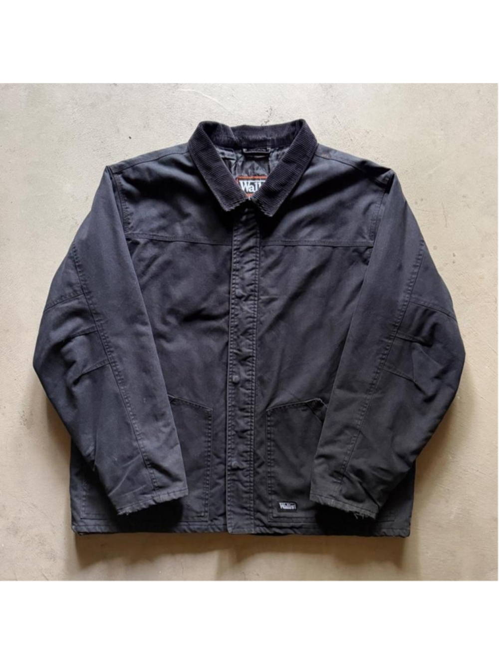 walls black workwear chore jacket
